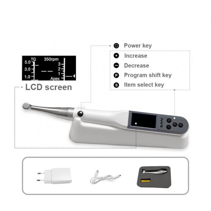 Portable Dental Endo Motor White Endo Handpiece With Apex Locator