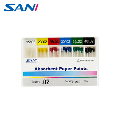 quality Dental Gutta Percha Point Paper Absorbent Paper Points Taper 02/04/06/F1-F5 factory