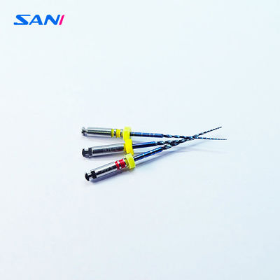 31mm Rotary Dental Files , Blue Nano Coating Niti Endodontic Files