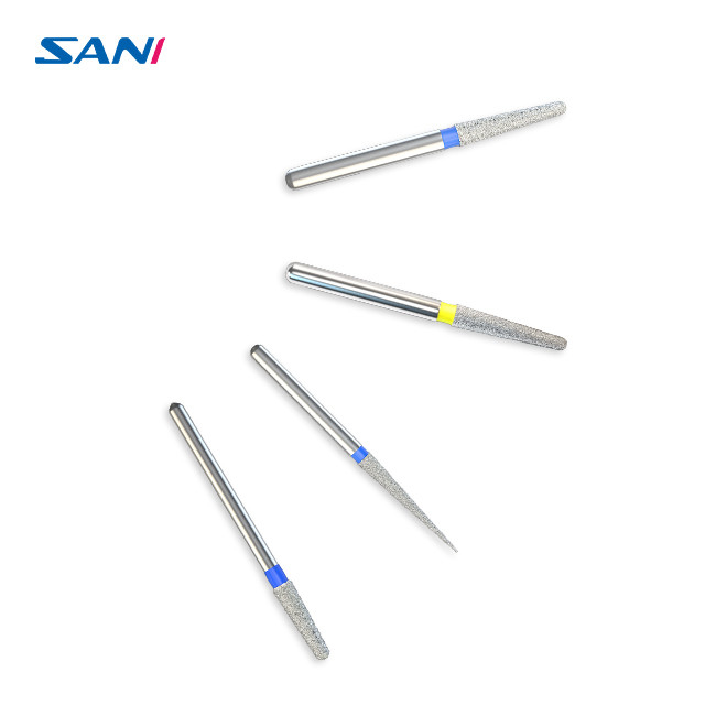 Stainless Steel Dental Diamond Bur Set 5pcs/ Pack 11mm For High Speed Handpiece