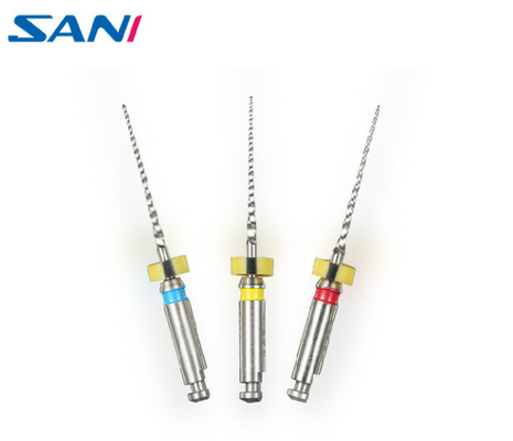 2.0N/Cm Niti Rotary Dental Files Kid File For Root Canal Treatment 3pcs/Pack
