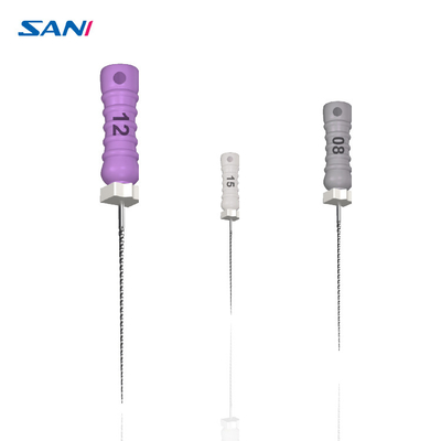 Super C Manual Dental Files Medical Stainless Steel Dental Instrument For Root Canals