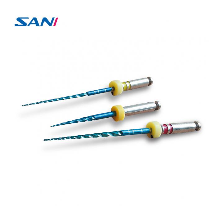 Blue Root Canal Niti Heat Treated Endodontic Files Remarkable Safeness