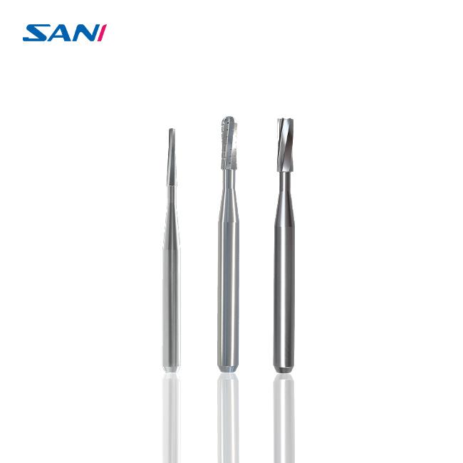 Silver Dental Carbide Burs FG Zekrya 9mm Tungsten Carbide Burs In Dentistry